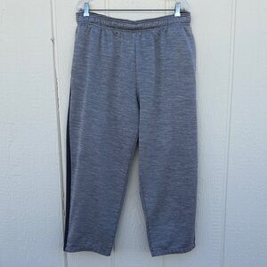 Russell Athletic Tech Fleece Men's Gray Joggers Cropped Pants Sweatpants Sz L